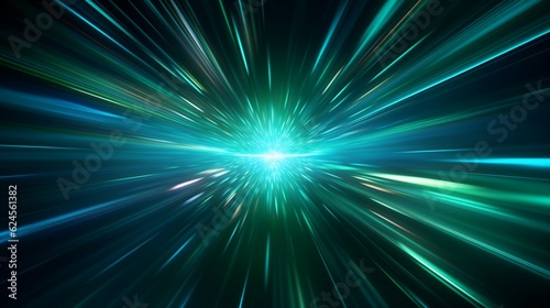 abstract futuristic background portal tunnel with pink blue and green glowing neon moving high speed wave lines and glare lights. Data transfer concept Science style wallpaper 
