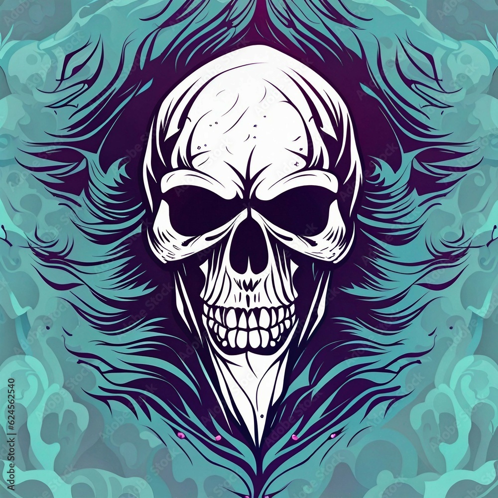 Fototapeta premium skull background