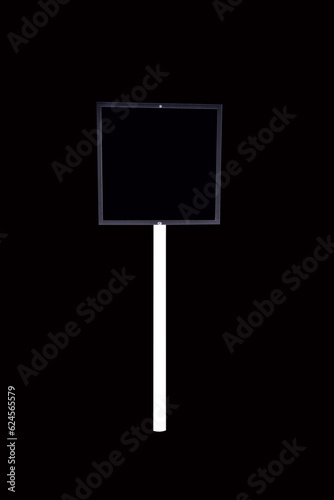 Used empty roentgen board on a black background photo