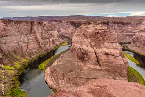 Aerial view of Horseshoe Bend