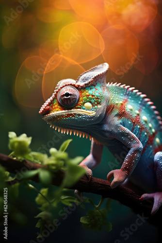 Chameleon in the Jungle Portrait