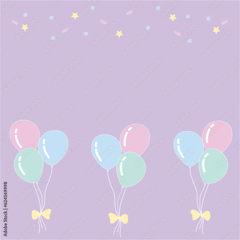 pastel balloons background