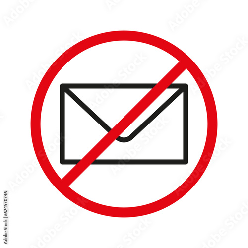 No spam sign. Vector illustration. EPS 10.