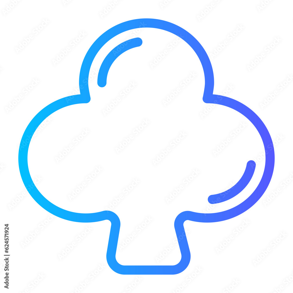 clover gradient icon clover gradient icon