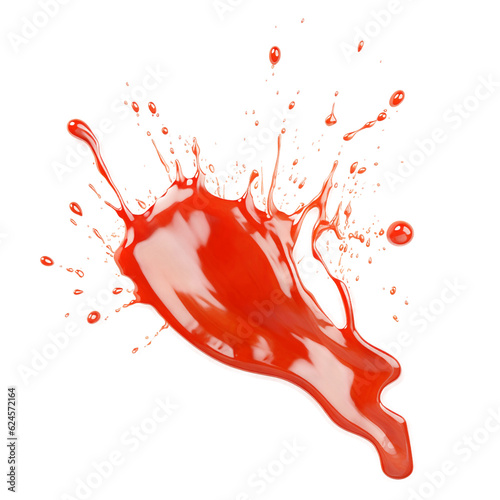 Tomato ketchup splat