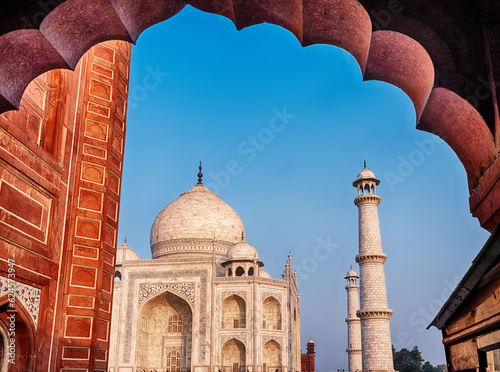 Taj Mahal Through A Mughal Arch