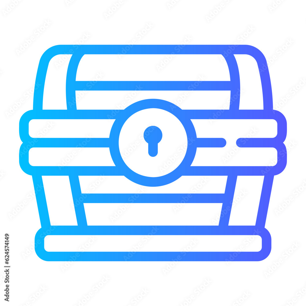 treasure Line Gradient Icon treasure Line Gradient Icon