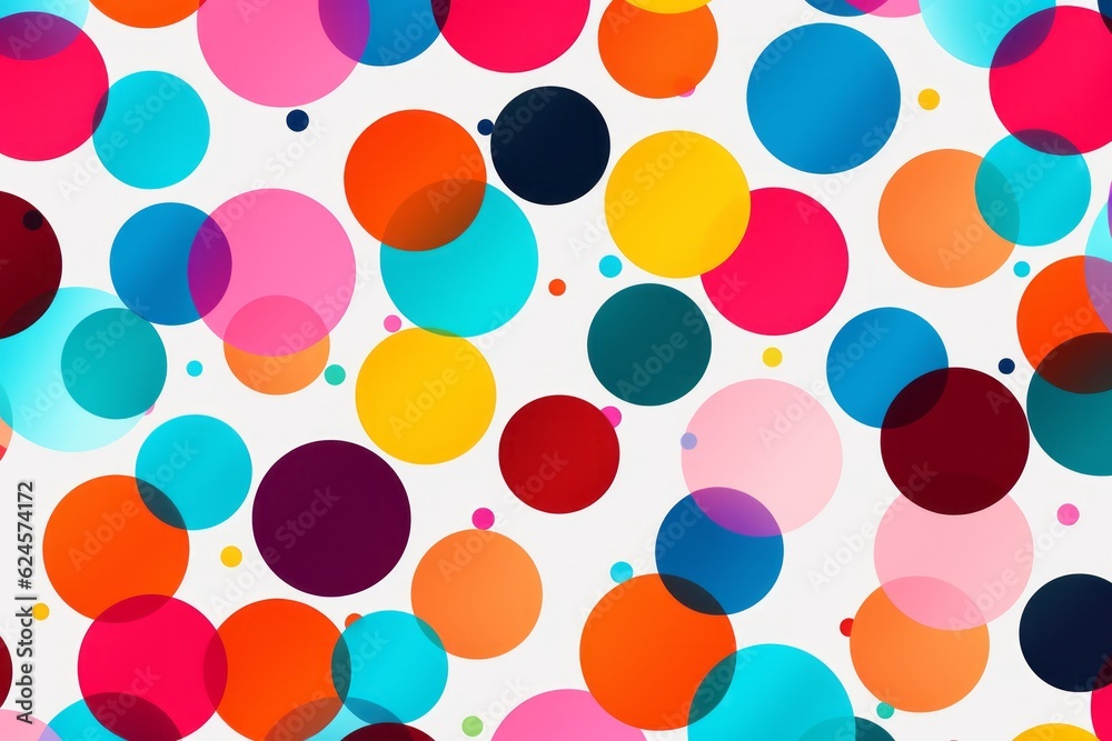 Exploring Vibrant Pop Art with Polka Dots, Generative AI
