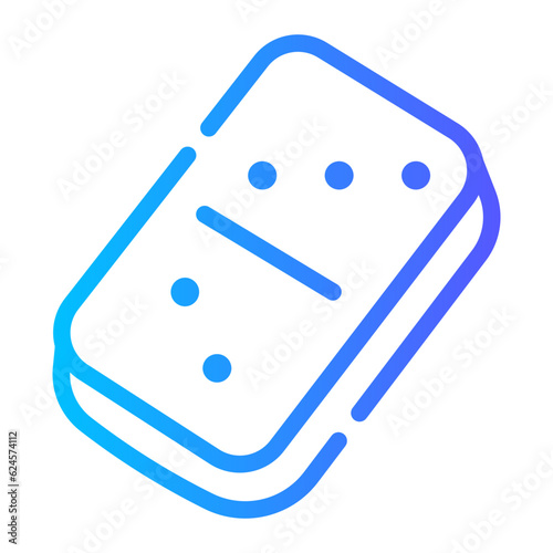 dices Line Gradient Icon