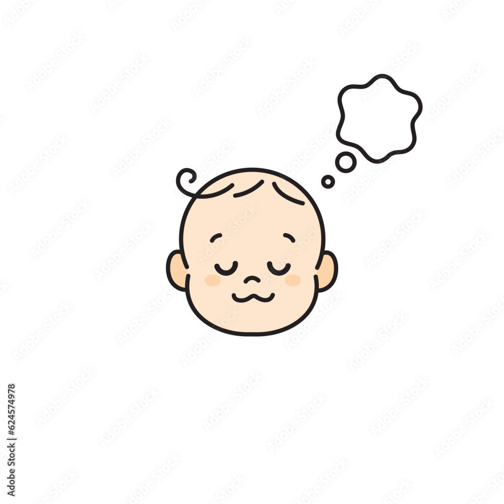 赤ちゃん ベビー 顔 イラスト アイコン 夢をみる 赤ちゃん ベビー 顔 イラスト アイコン 夢をみる