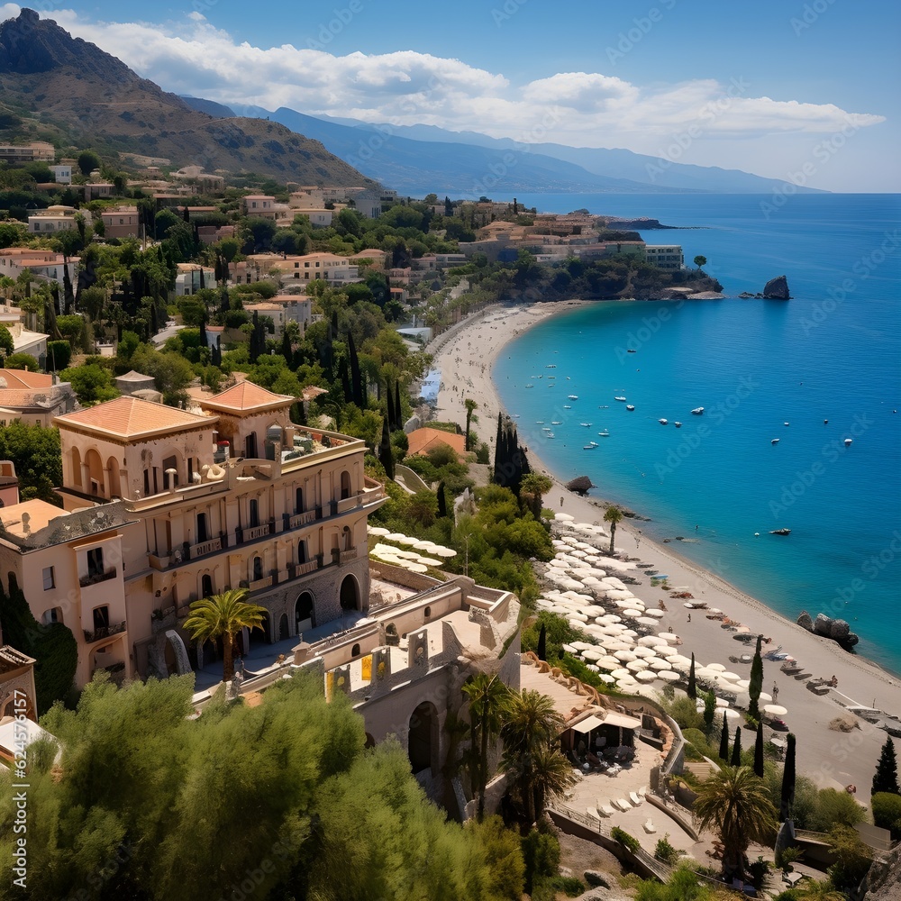 A Breathtaking Overhead View of Sicily's Coastal Gem