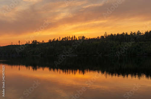 Dramatic Sunset on the Canadian Border photo