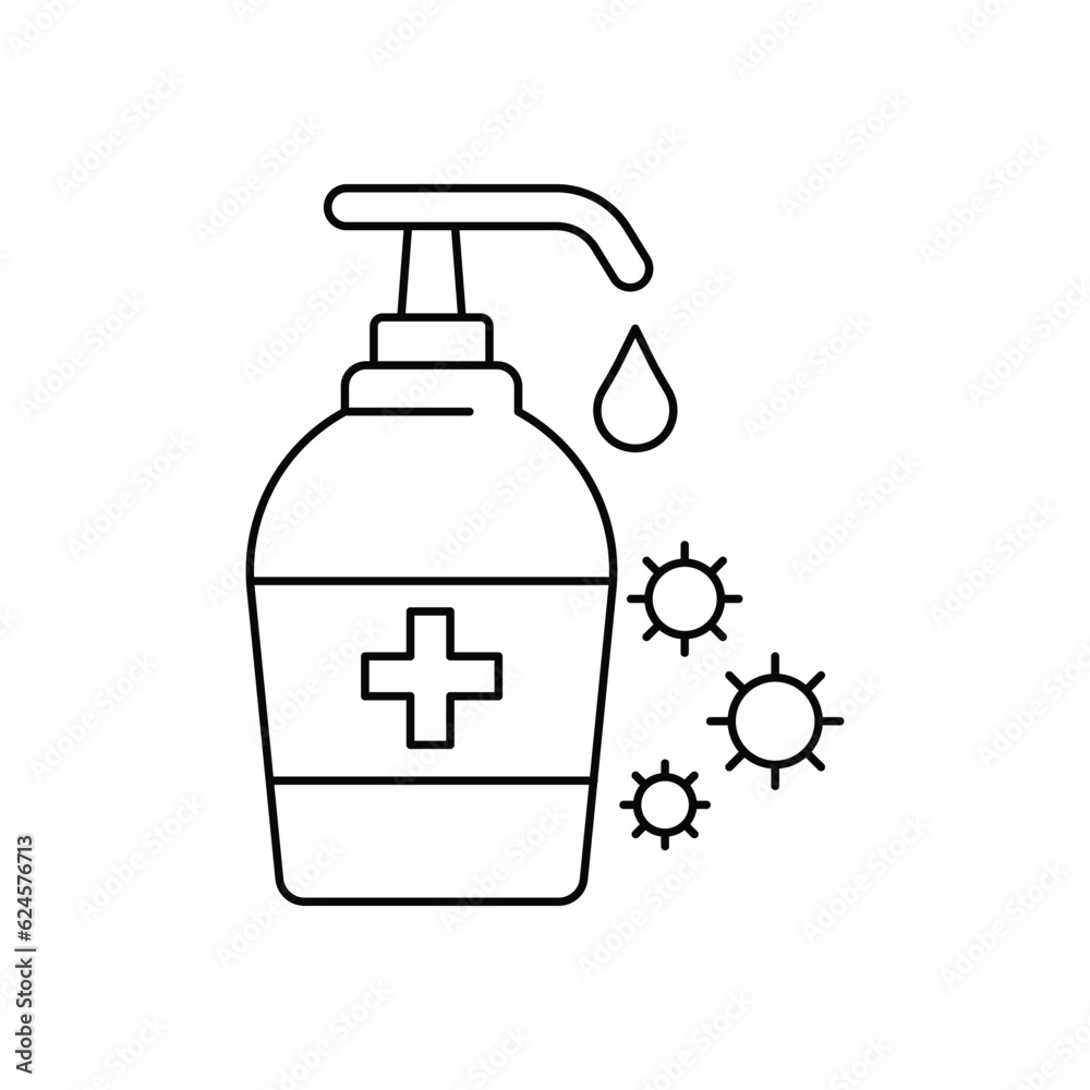 Hand sanitizer icon design. isolated on white background. vector illustration Hand sanitizer icon design. isolated on white background. vector illustration