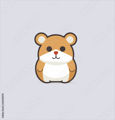 Hamster vector illustration design. cartoon cute hamster animal