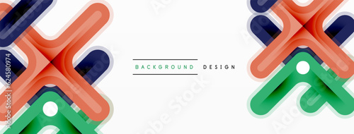 Minimal geometric background cross line. Design for wallpaper, banner, background, landing page, wall art, invitation, prints, posters