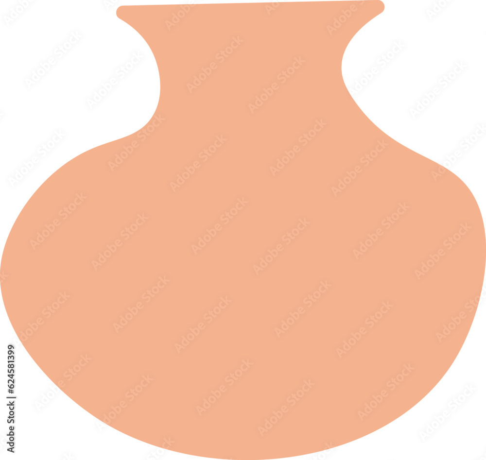 Pottery shape abstract vector element Pottery shape abstract vector element