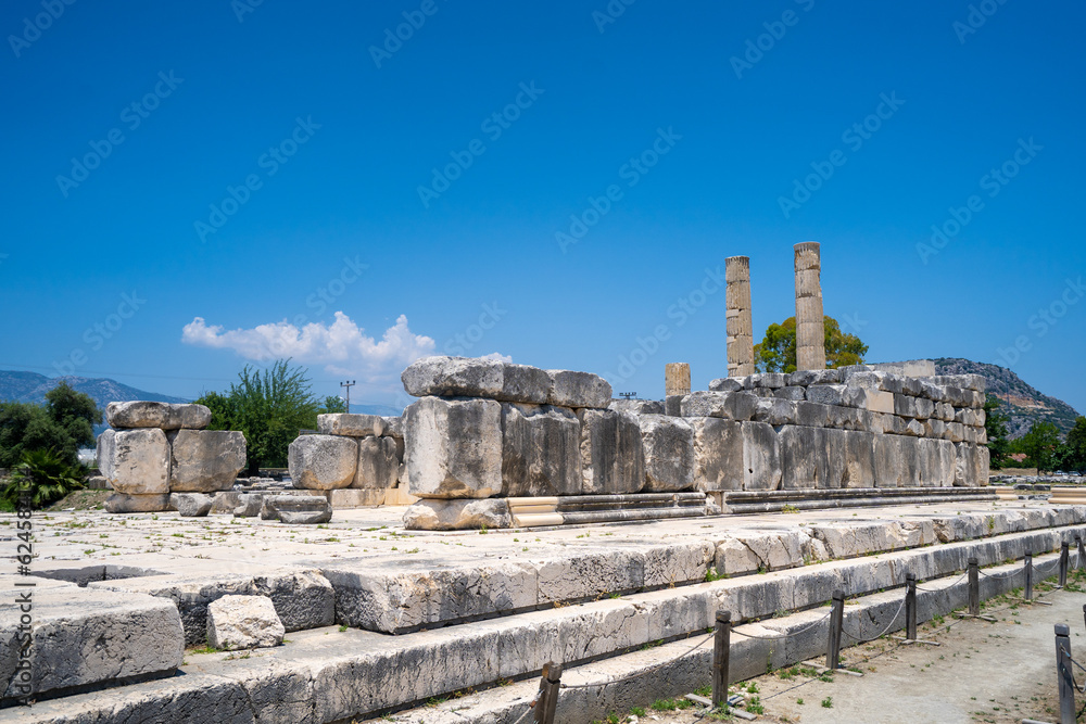 Leto Temple in Letoon ancient city. Letoon was the religious centre of Xanthos and the Lycian League.