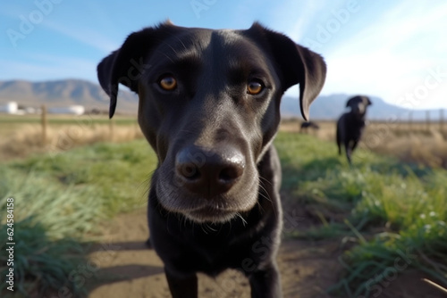 Wallpaper Mural Cão caminhando na fazenda grande angular pet carinho natureza diversão feliz correndo energia carinho amor Torontodigital.ca