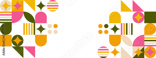 Vector abstract graphic presentation design mosaic pattern wallpaper background web template.