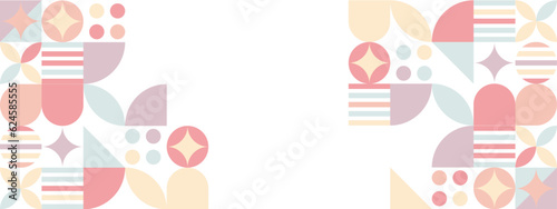 abstract colorful background with geometric elements