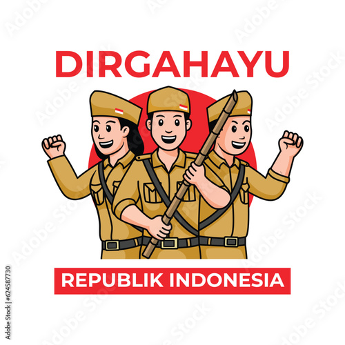 happy indonesian independence day design