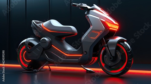 Electric scooter from the future