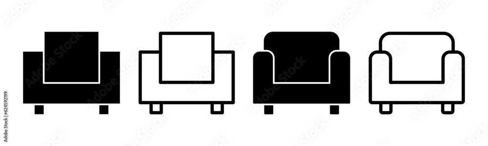 Sofa icon set illustration. sofa sign and symbol. furniture icon Sofa icon set illustration. sofa sign and symbol. furniture icon