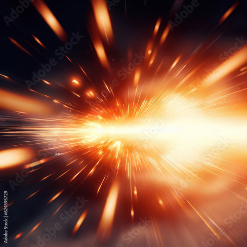 background image of sparks of fire bursting into light trails.generative ai