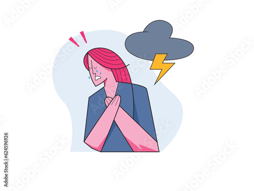 Unhappy stressed woman.  crying female suffer from violence