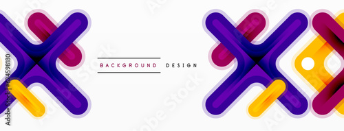 Minimal geometric background cross line. Design for wallpaper, banner, background, landing page, wall art, invitation, prints, posters