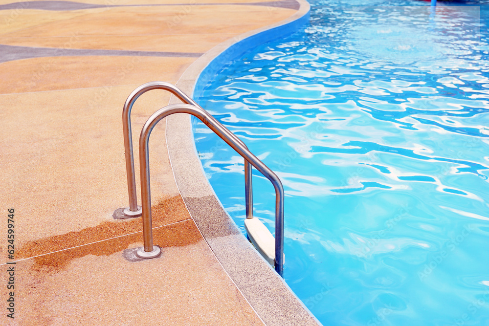 Stainless steel swimming pool railing is used for holding up and down the swimming pool for safety, strength, made from corrosion resistant materials, not rusty, not slippery.
