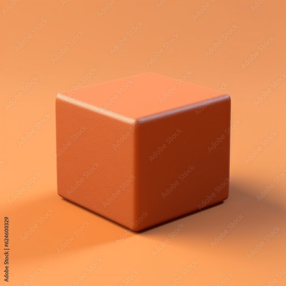 Fototapeta premium Box cartoon illustration, AI Generated