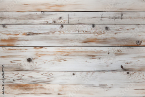 Minimalist White Wooden Wall Texture with Design Space, AI generated