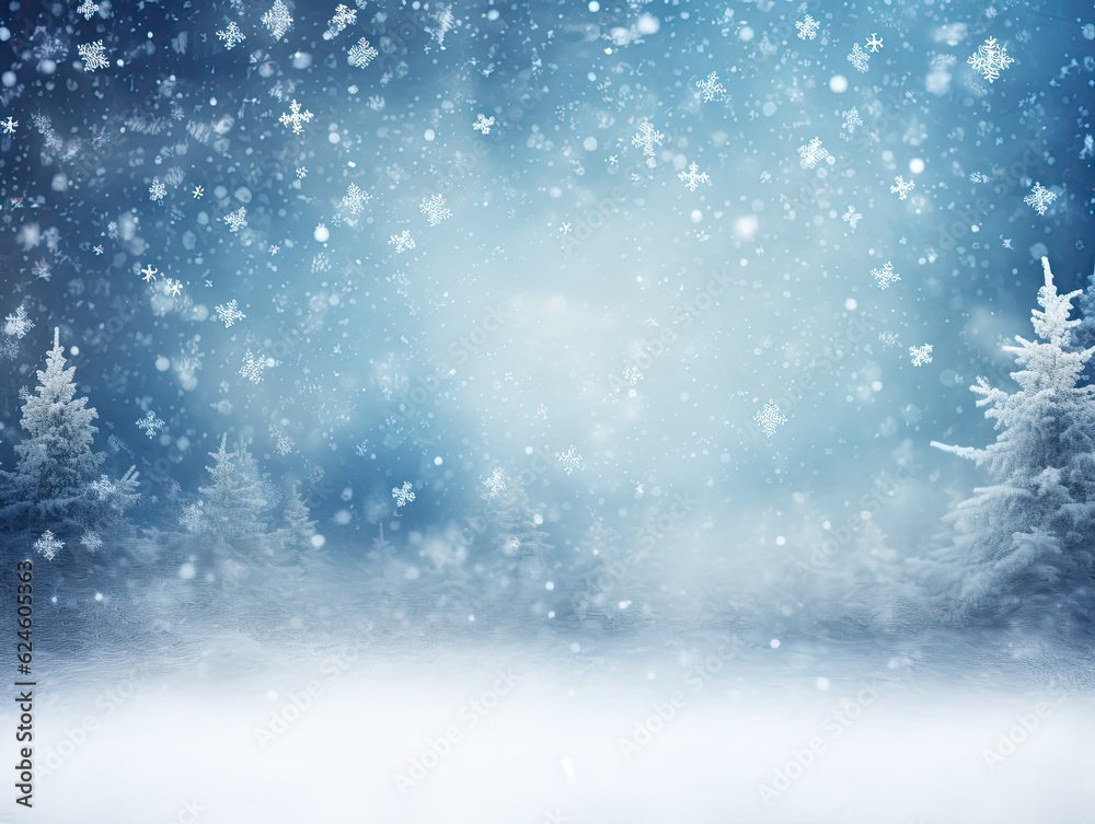 Christmas winter forest, snow and frost blurred background. Blank empty copy space with snow covered trees, holiday festive background. Widescreen backdrop. New year Christmas winter art design border Christmas winter forest, snow and frost blurred background. Blank empty copy space with snow covered trees, holiday festive background. Widescreen backdrop. New year Christmas winter art design border