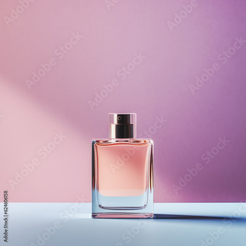 modern minimalist perfume bottle design, isolated. AI Generated