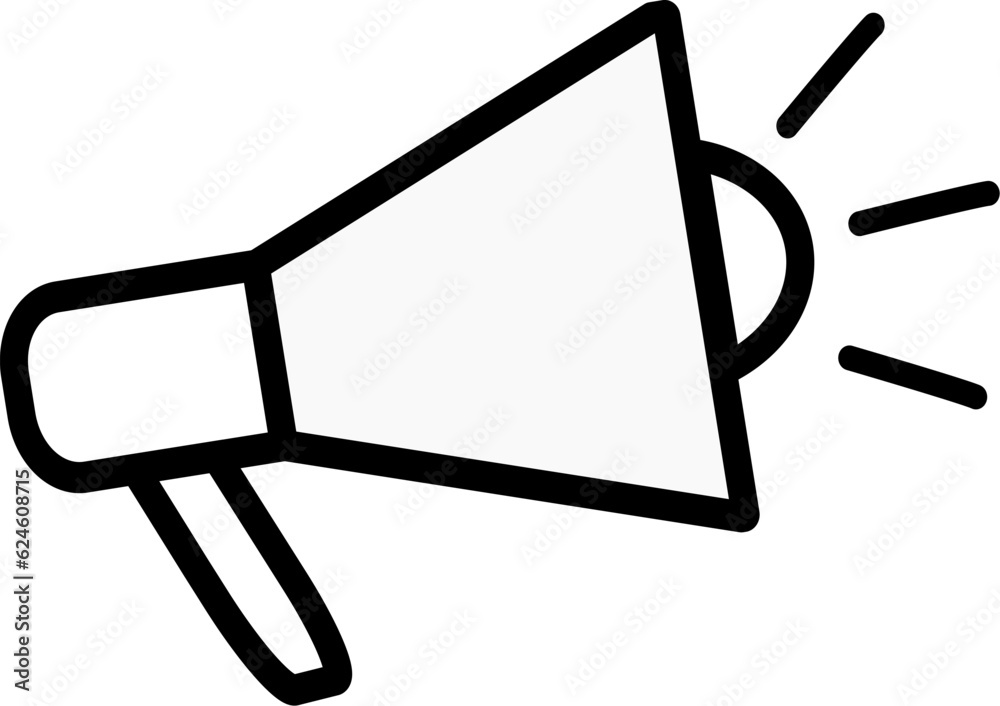 illustration of a megaphone. Megaphone vector icon Logo desain template. Replaceable vector design. illustration of a megaphone. Megaphone vector icon Logo desain template. Replaceable vector design.