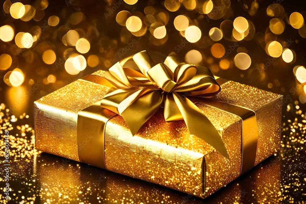 golden gift box with ribbon
Created using generative AI tools golden gift box with ribbon
Created using generative AI tools