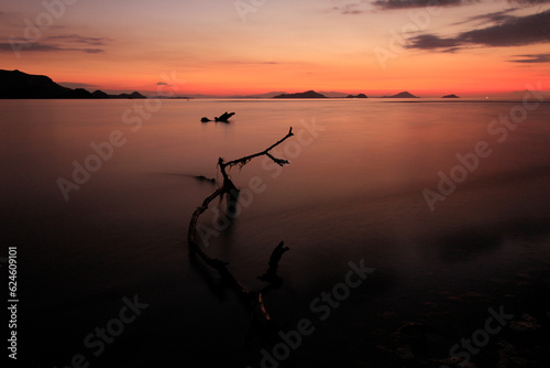 Sunset in Labuan Bajo, West Manggarai Regency, East Nusa Tenggara, Indonesia photo