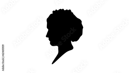 Fotografia Florence Nightingale silhouette, The Lady with the Lamp