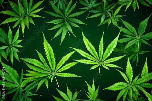 marijuana leaf background Created using generative AI tools