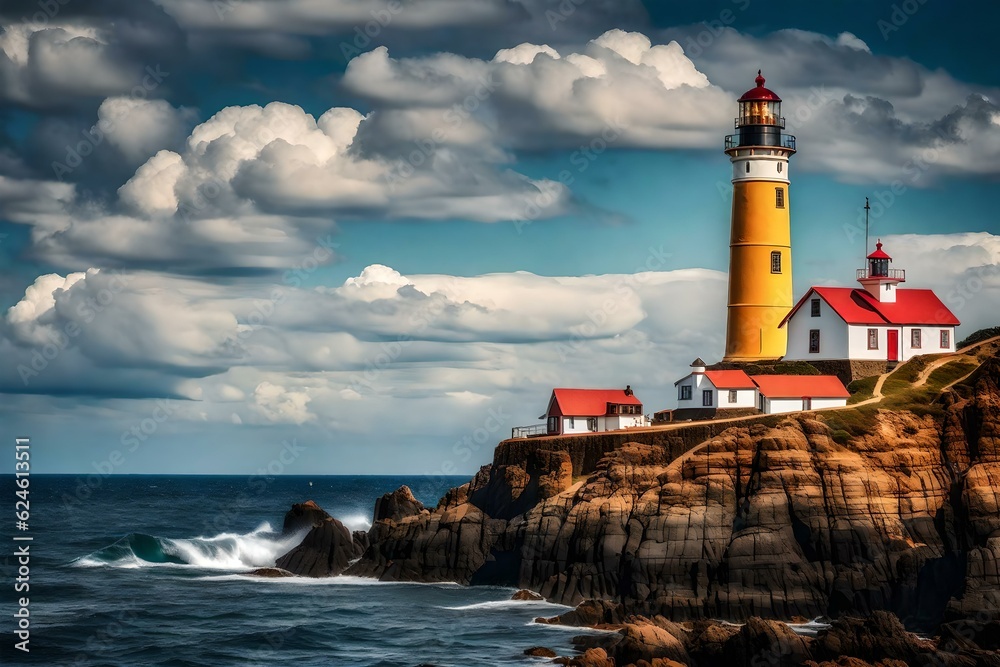 lighthouse on the coast of state
Created using generative AI tools