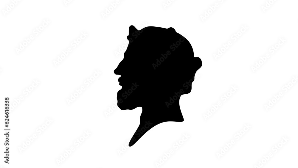 Alfred the Great silhouette