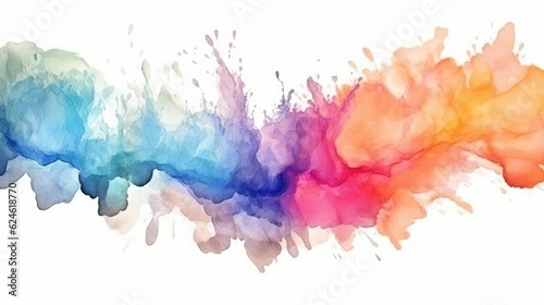 Abstract watercolor background. Digital art painting. Colorful texture. ai generative