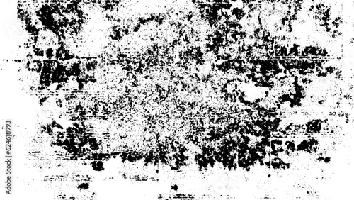 BLACK  chaotic spots texture background. Dust, rubbish, dirt isolated on white background. 