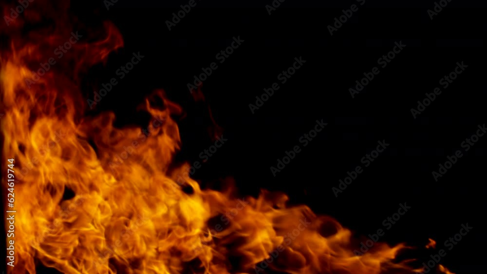 4k Slow Motion Shot Fire Flames Isolated on Black Background moving burning pattern background hot as inferno flame concept, abstract fire texture editing software support blending Screen modes. 4k Slow Motion Shot Fire Flames Isolated on Black Background moving burning pattern background hot as inferno flame concept, abstract fire texture editing software support blending Screen modes.
