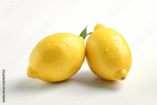 lemon on a white background