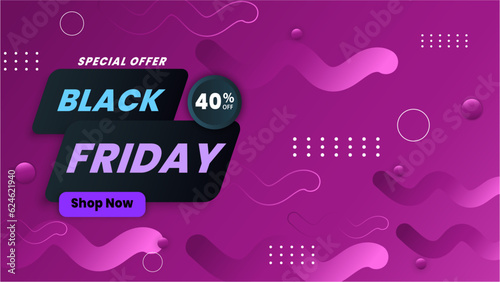 Flat black friday background. Special offer big sale.
