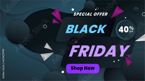 Black Friday sale, shopping poster. Design template for advertising shopping, flyer, closeout on thanksgiving.