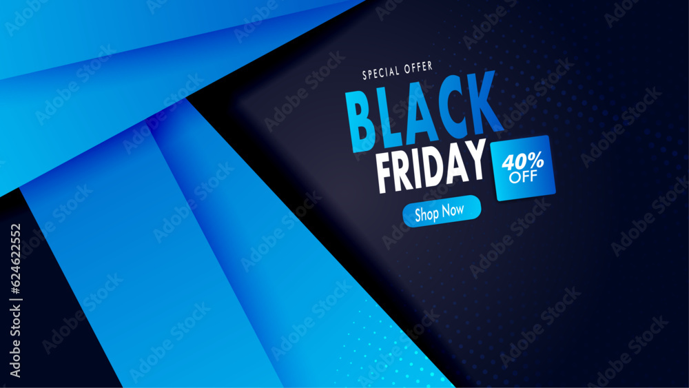 Obraz premium Black Friday social media sale banner set design template, Fashion social media post design