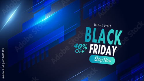 Black Friday Sale banner, poster or flyer design with black and red helium balloons on white background. Trendy modern design template for advertisement, social and fashion ads. Vector illustration